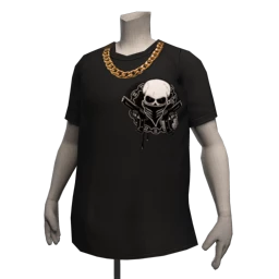 Drop Science Heavy Chain Necklace - Black