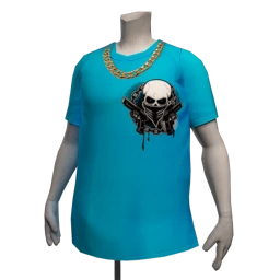 Drop Science Heavy Chain Necklace - Blue