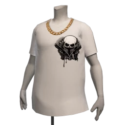 Drop Science Heavy Chain Necklace - White