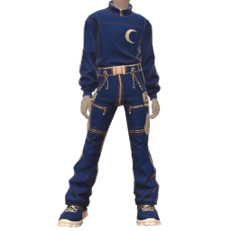 Drop Science Blue Denim Celestial Streetwear Outfit