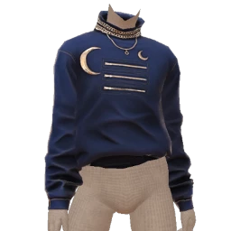 Drop Science Blue Denim Silver Moon Sweater