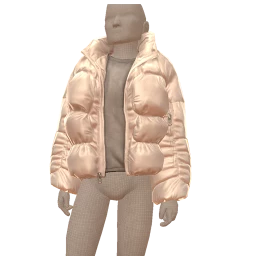 Drop Science White Puffer Coat