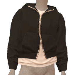 Drop Science 94 Black Hoodie And Contrasting White T-Shirt