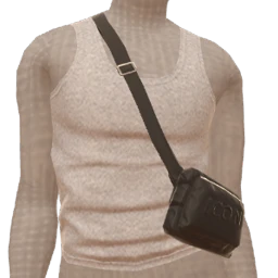 Yume Grey Top With Black Bag