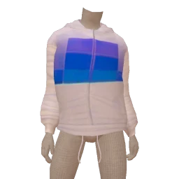 Drop Science Bright Blue Geometric Print Hoodie