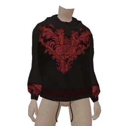 Delirious Red Gothic Motif Sweater