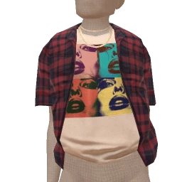 Drop Science 90s Flannel Over T-Shirt