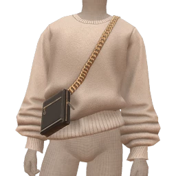 Drop Science Fluffy Sweater With Chain Side Bag