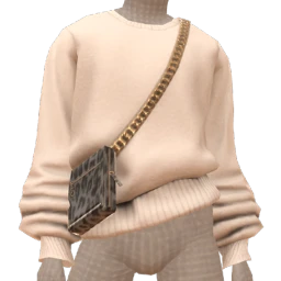 Drop Science White Sweater And Leo Bag