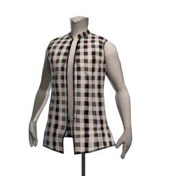 Drop Science Sleeveless Shirt - Chequered
