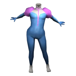 Dusted Blue Blazes Outfit