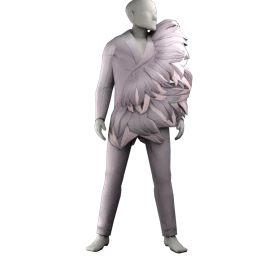 Dusted Fabulously Feathered Suit