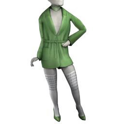 Dusted Mistletoe Jacket Dress