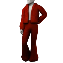 Dusted Rudolph Red Outfit