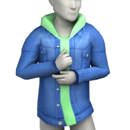 Foal Simple Denim Jacket (Green)