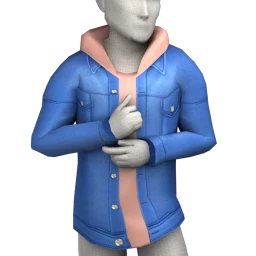 Foal Simple Denim Jacket (Pink)