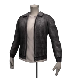 Foal Dark Plaid Bomber Jacket