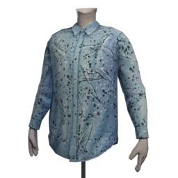 Foal Splattered Denim Shirt
