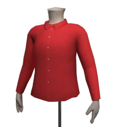 Foal Fitted Shirt - Vibrant Red