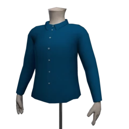 Foal Fitted Shirt - Marine Blue