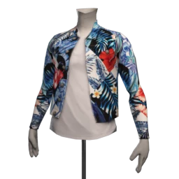 Foal Tropical Patchwork Denim Jacket