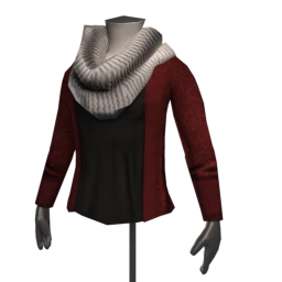 Snow Flurry Chunky Knit Snood