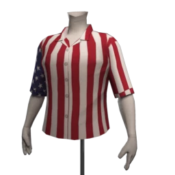 Front Row American Flag Print Shirt