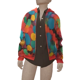 Yume Blurred Dot Print Jacket