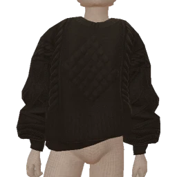 Yume Black Chunky Knit Sweater