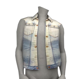 Front Row Sleeveless Jean Jacket