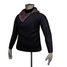 Front Row Fur Necked Sweater