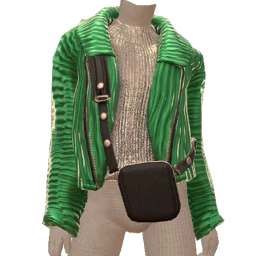 Front Row Raw Contrast Sweater And Jacket Combo