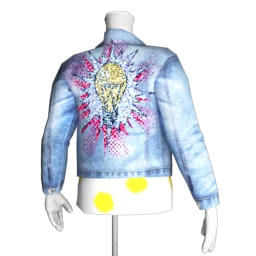 Front Row Light Up Pop Art Denim Jacket