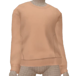 Front Row Simple Beige Sweater