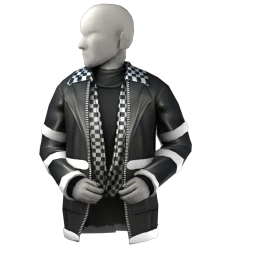 Front Row Checks and Leather Jacket