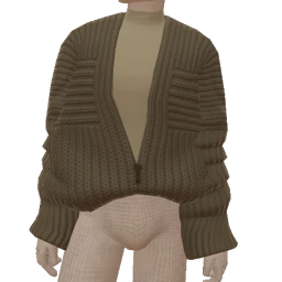 Foal Whispered Olive Green Chill Knitted Sweater