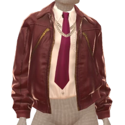 Front Row Flex Flow Shirt And Burgundy Leather Jacket