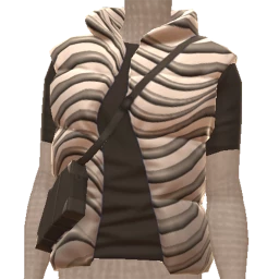 Drop Science Grey Wave Puffer Coat