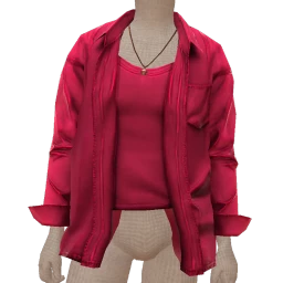 Mahiki Hot Pink Metallic Top