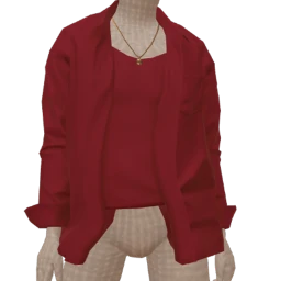 Front Row Burgundy Layered Effortless Shirt