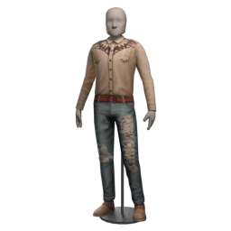 Front Row Navy Model Outfit