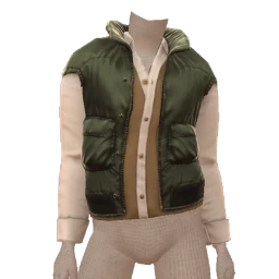 Front Row Green Gilet Shirt Combo