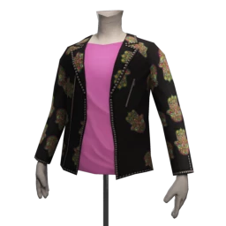 Front Row Embroidered Suede Jacket