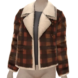 Front Row Shearling Lined Cozy Check Shacket