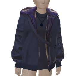 Front Row Midnight Blue Sheen Jacket