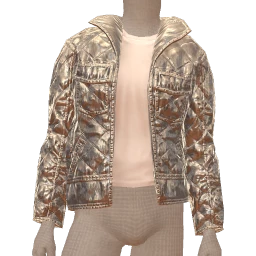 Front Row Silver Quilted Jacket