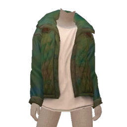 Foal Quilted Faded Turquoise Jacket