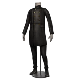 Front Row George Leather Greatcoat