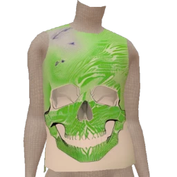 Delirious Skull Ghoul Green T-Shirt