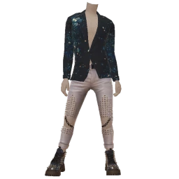 Ikon Silver Studded Suit